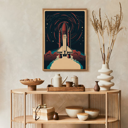 Space Shuttle Artistic Poster