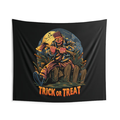 Trick or Treat Halloween Wall Tapestry