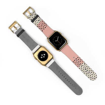 Pink Abstract Apple Watch Band