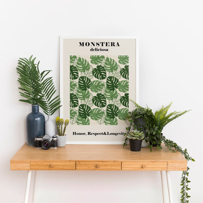 Monstera Illustration Print