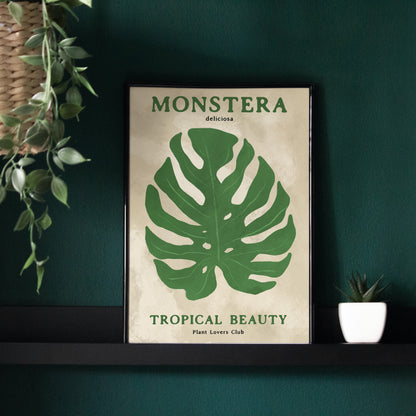 Monstera Plant Lovers Club Poster