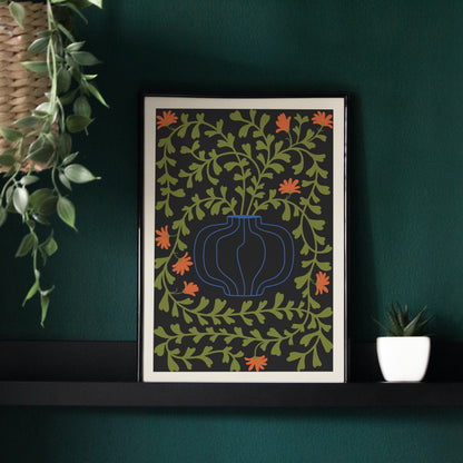 Aesthetic Boho Gypsy Flowers Poster