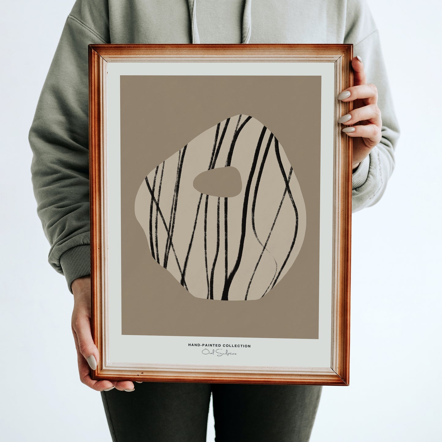 Oval Sculpture | Hand-Painted Collection Poster