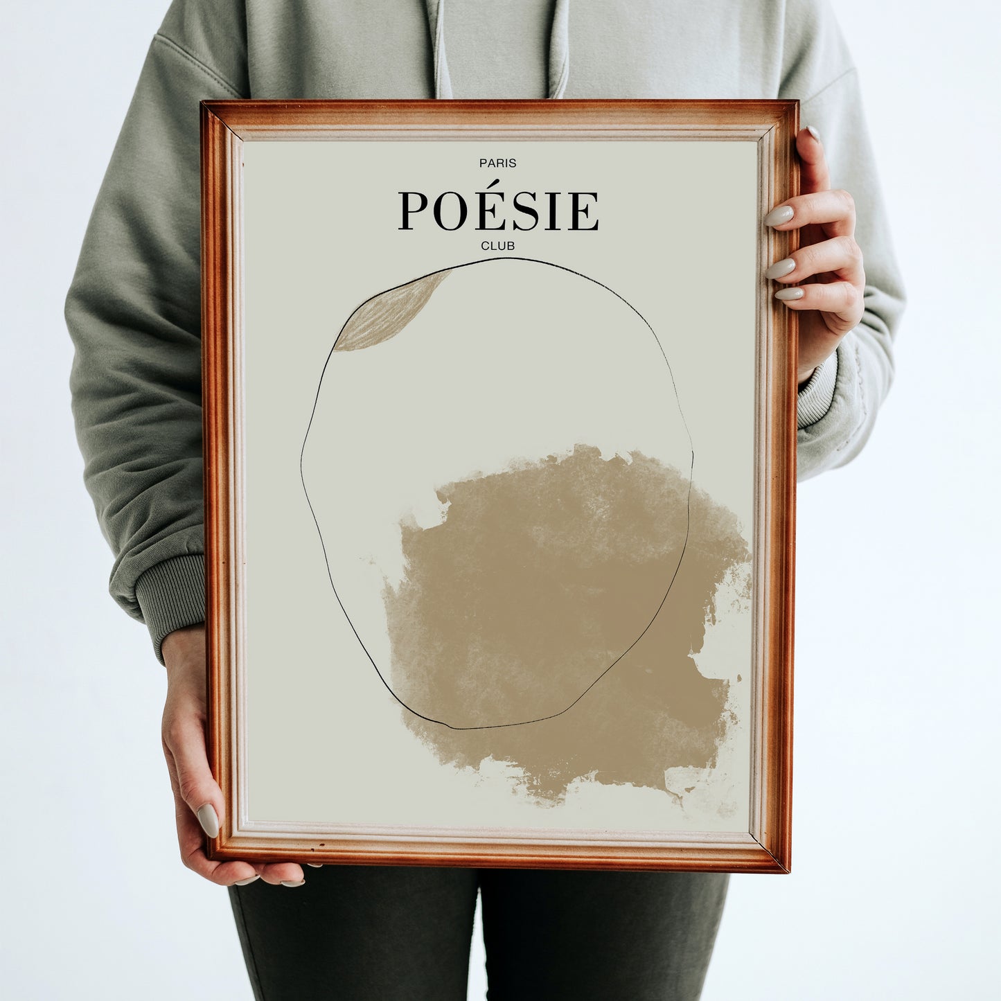 Abstract Minimalist Paris Poésie Club Poster