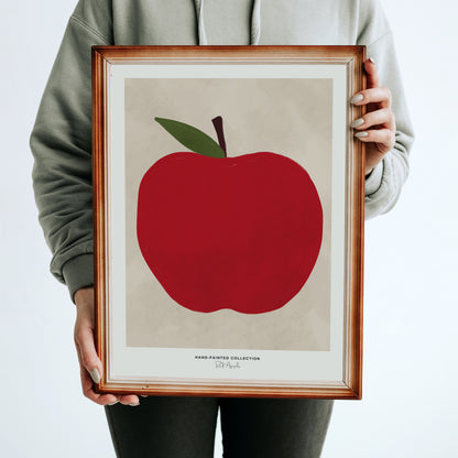 Red Apple | Hand-Painted Collection Poster