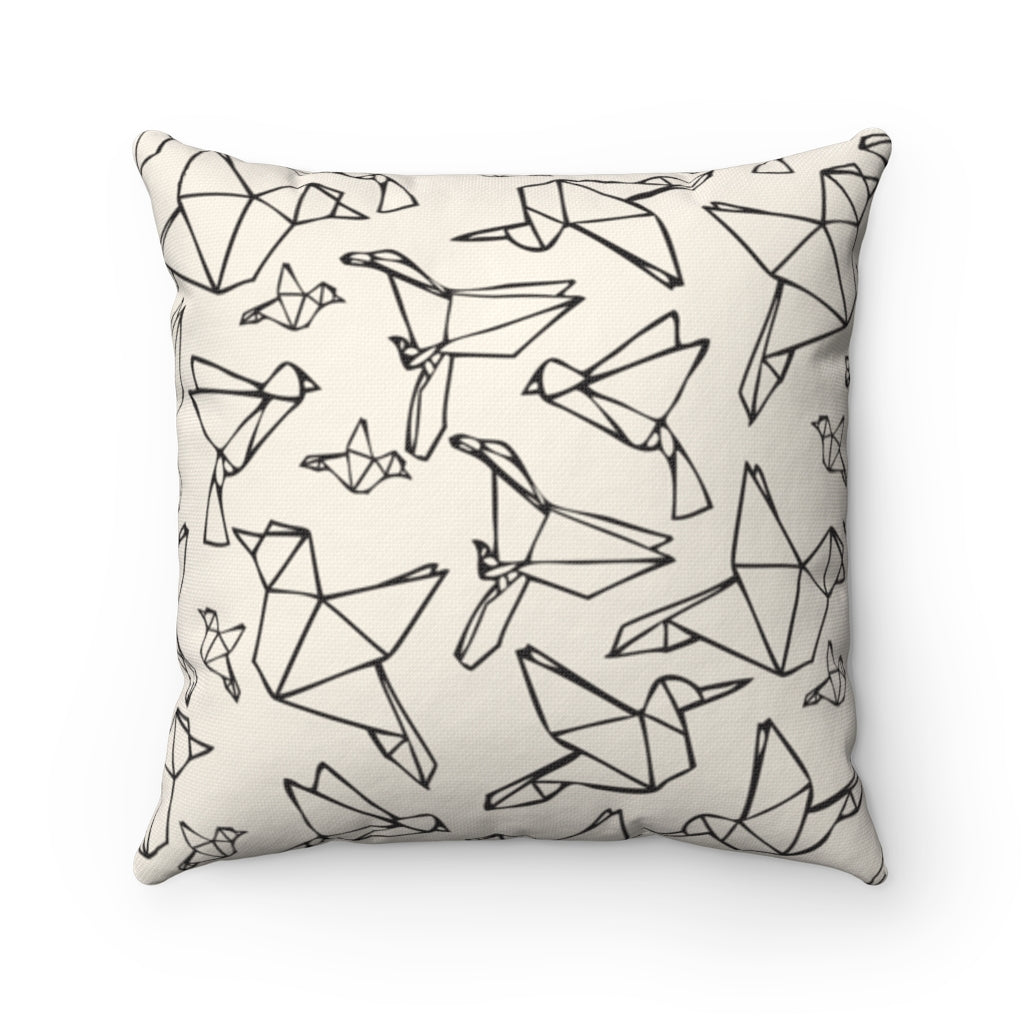Origami Birds Pillow