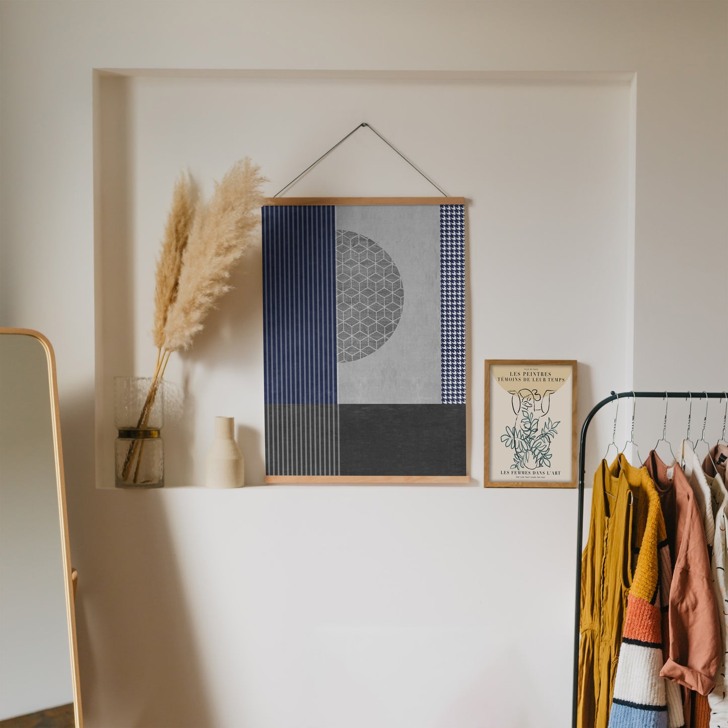 Duty of Fate - Geometric Mid-Century Modern Poster - HypeSheriff