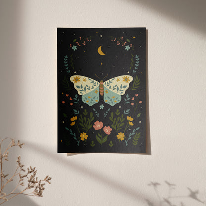 Boho Butterfly Artistic Poster