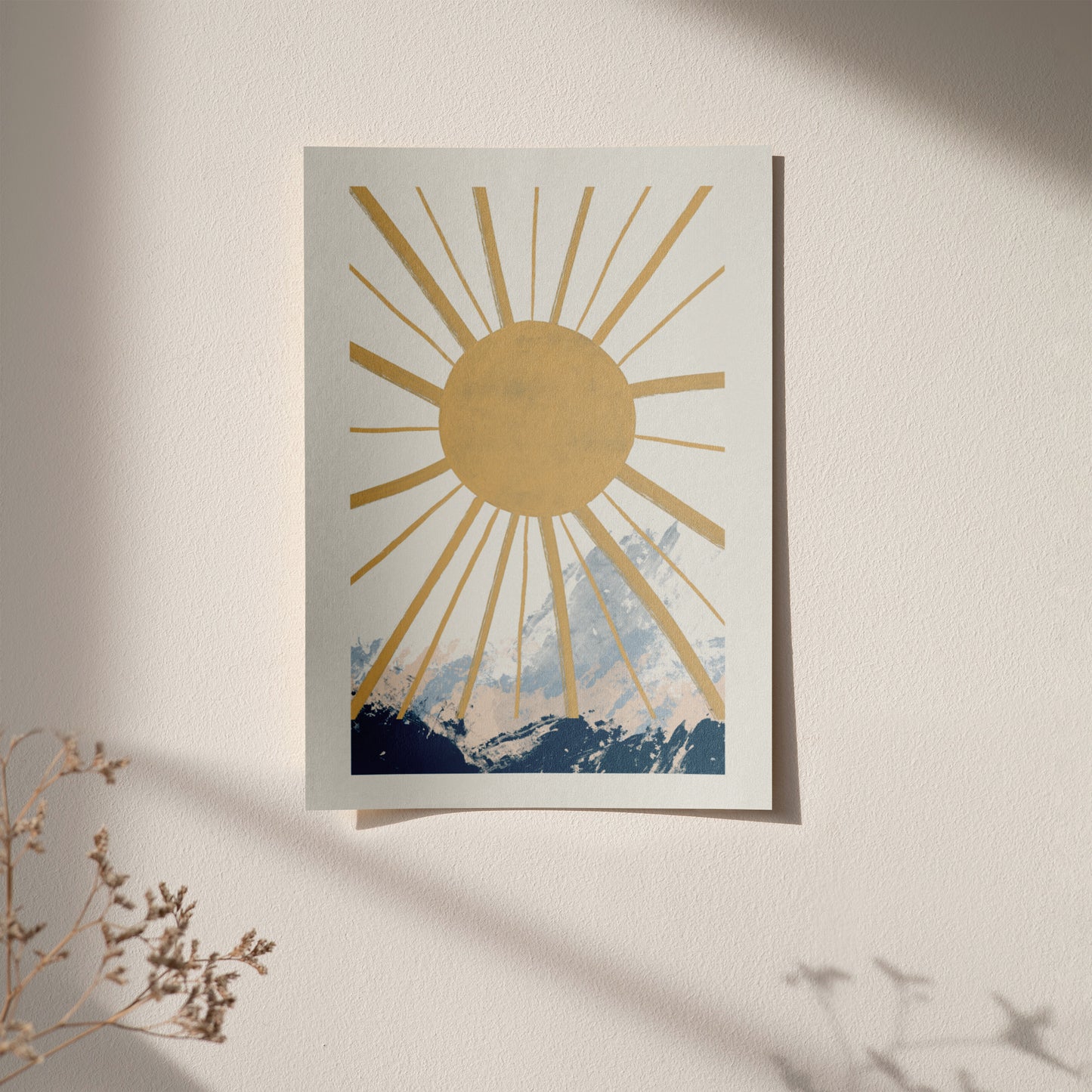 Handdrawn Sun Print