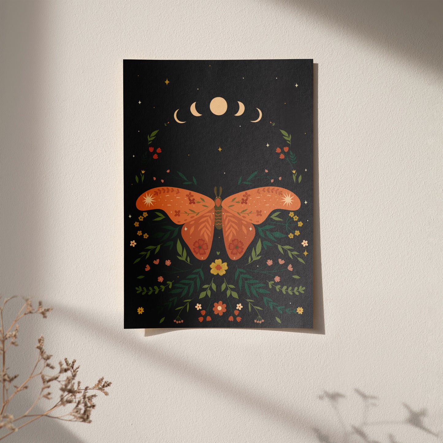 Bohemian Moth Poster