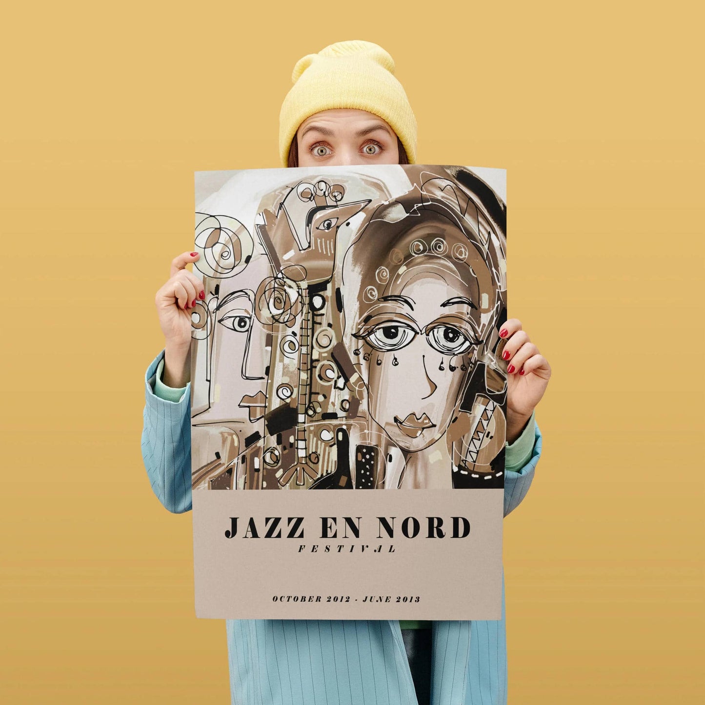 Beige Jazz En Nord Festival Poster - HypeSheriff
