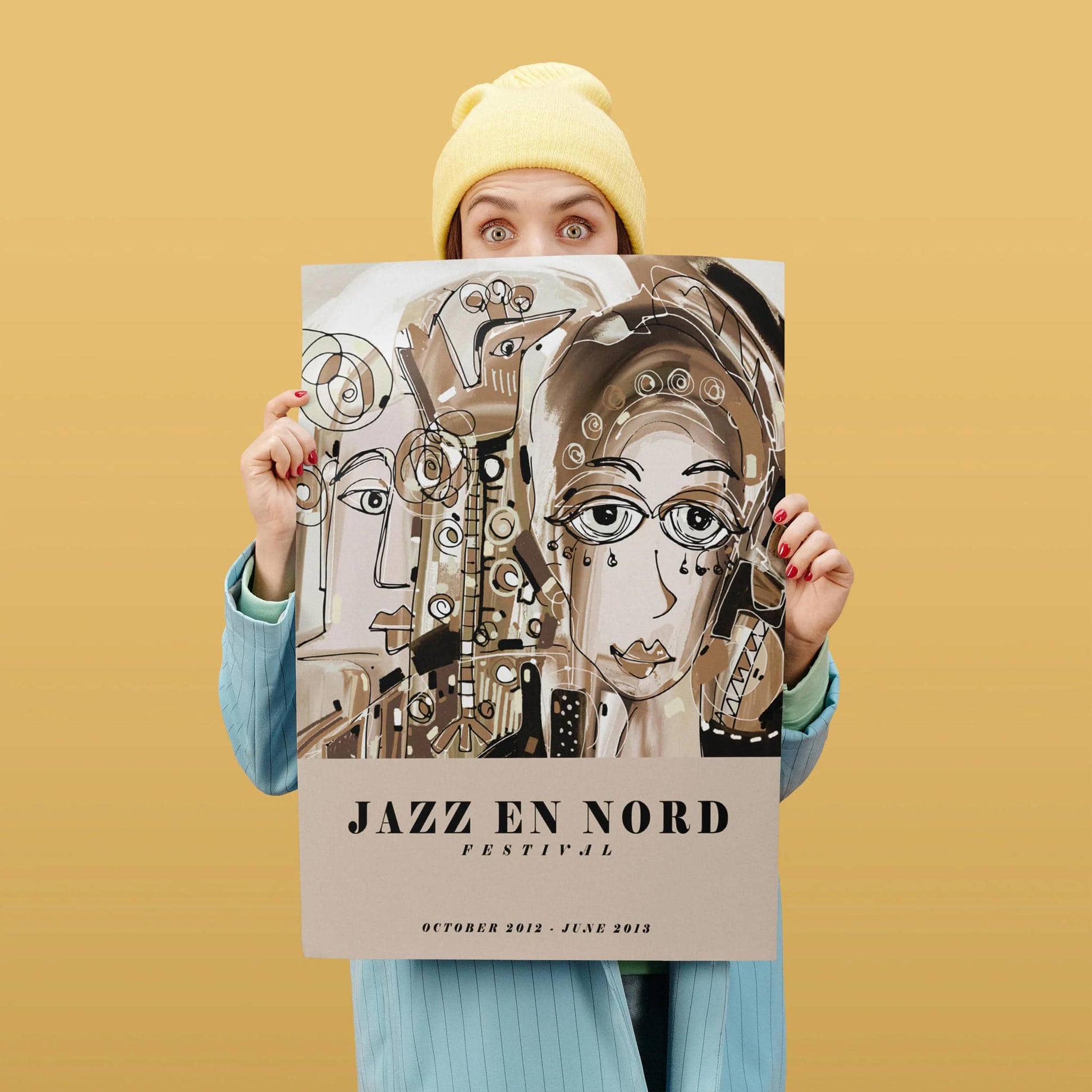 Beige Jazz En Nord Festival Poster - HypeSheriff