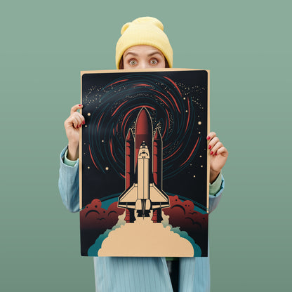 Space Shuttle Artistic Poster