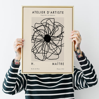 French Botanical Poster