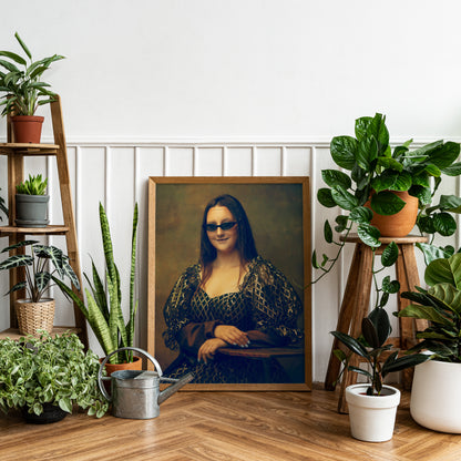 Funny Mona Lisa Poster for eclectic decor