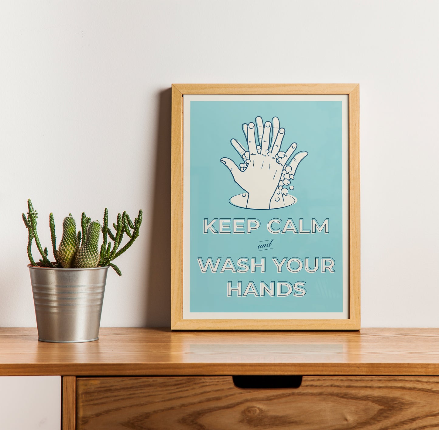 Keep Calm and Wash Your Hands Poster