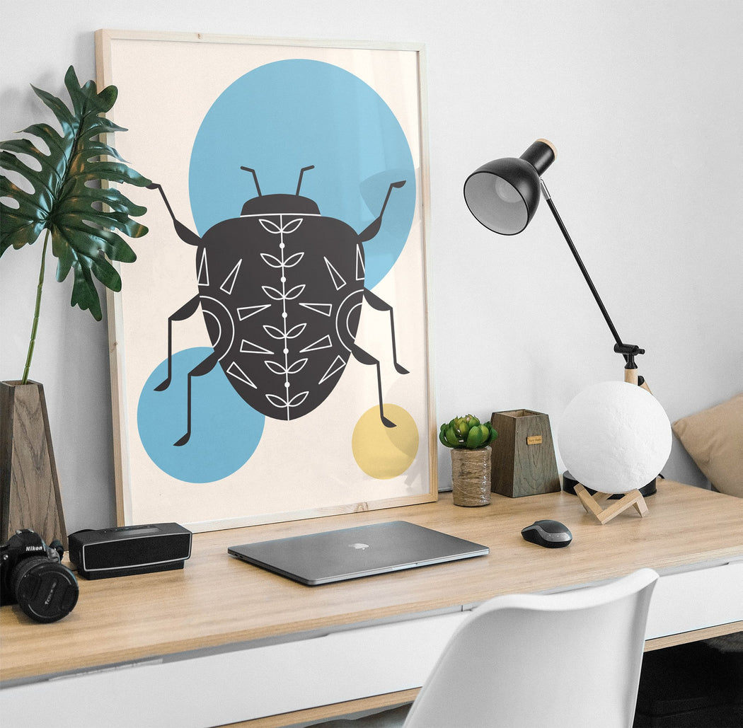 Scandinavian Bug Illustration Print