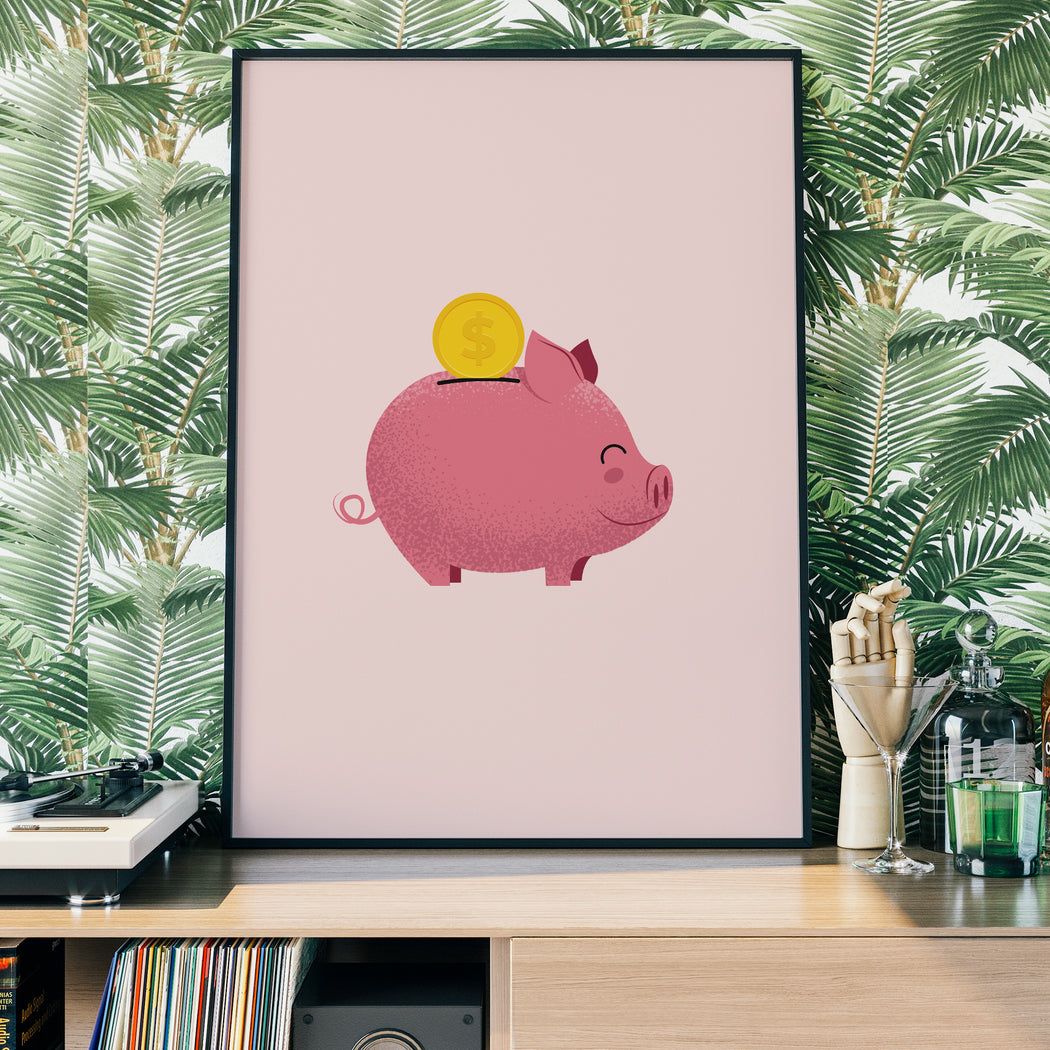 Piggy Bank Poster | Shop posters and Art prints Online! — HypeSheriff US