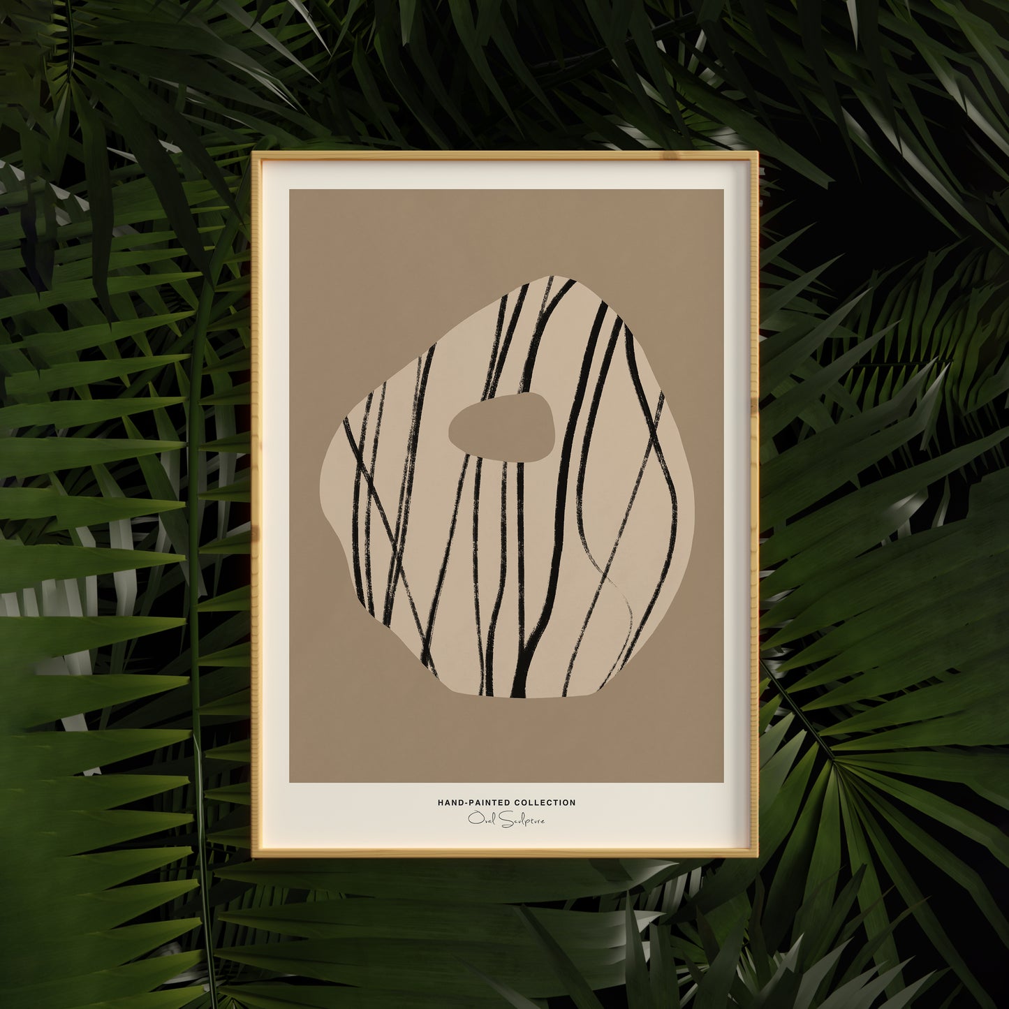 Oval Sculpture | Hand-Painted Collection Poster