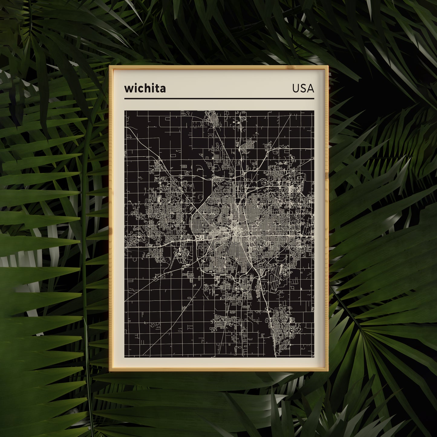 Wichita Map Poster