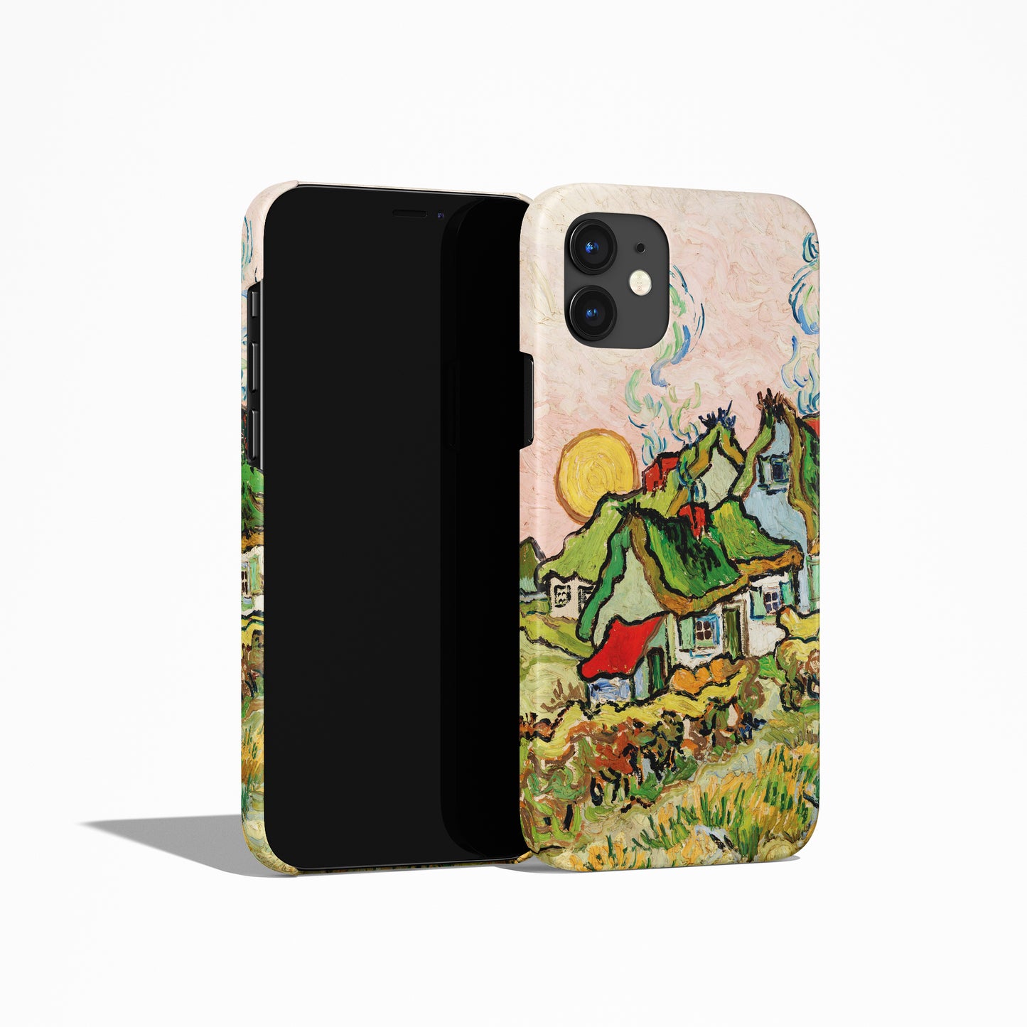 Houses and Figure by Vincent Van Gogh - iPhone Case