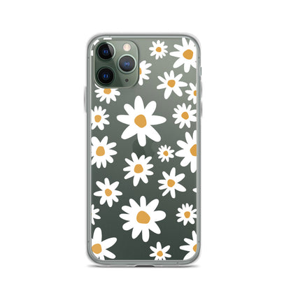White Daisies iPhone Clear Case