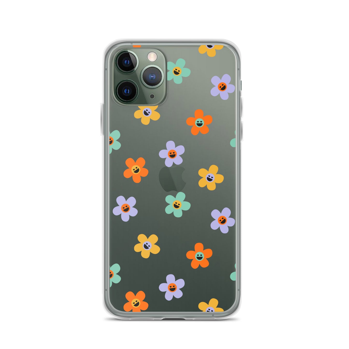 Happy Retro Flowers 60s iPhone Case