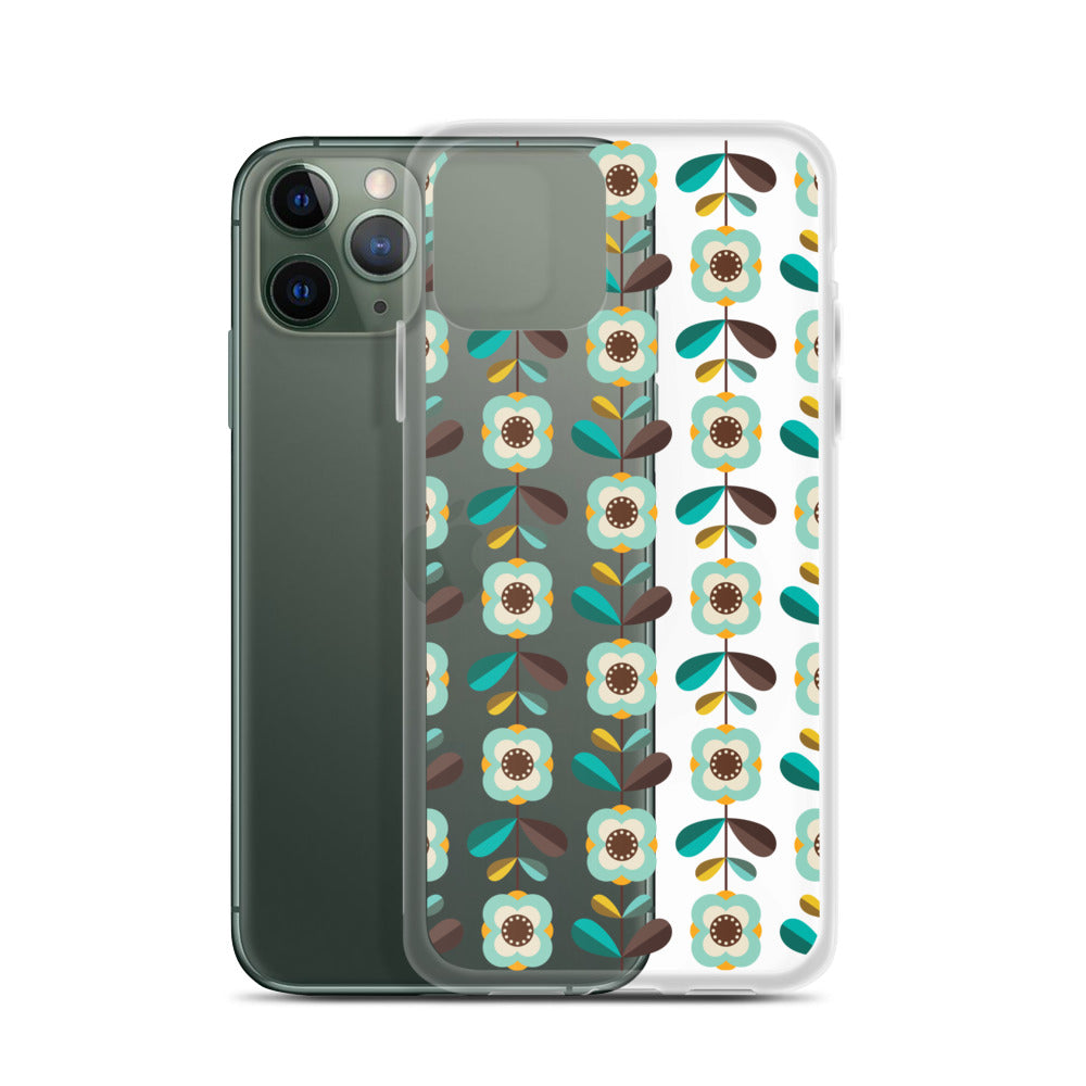 Retro Floral Pattern iPhone Case