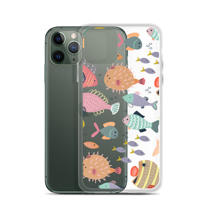 Colorful Pastel Fish iPhone Case