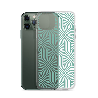 Mint Modern Abstract iPhone Case