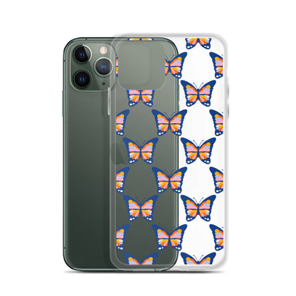 Butterfly Pattern iPhone Clear Case - HypeSheriff