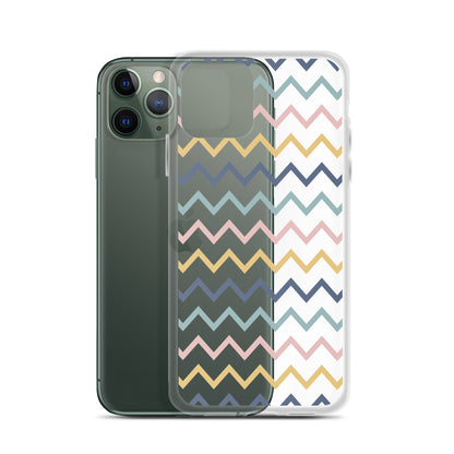 Modern Zig Zag Pattern iPhone Case