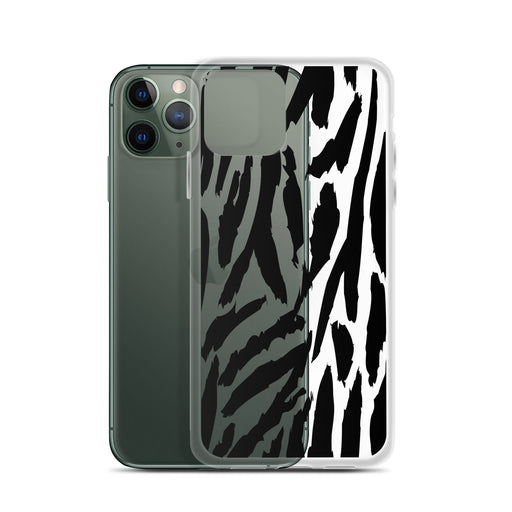 Tiger Animal Pattern Clear iPhone Case