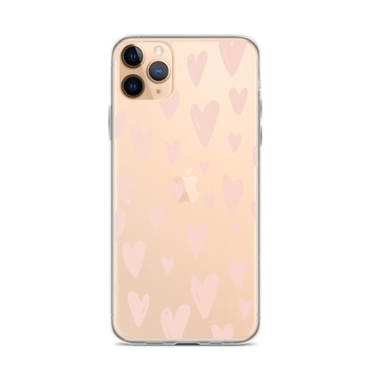 Pink Hearts Love iPhone Case