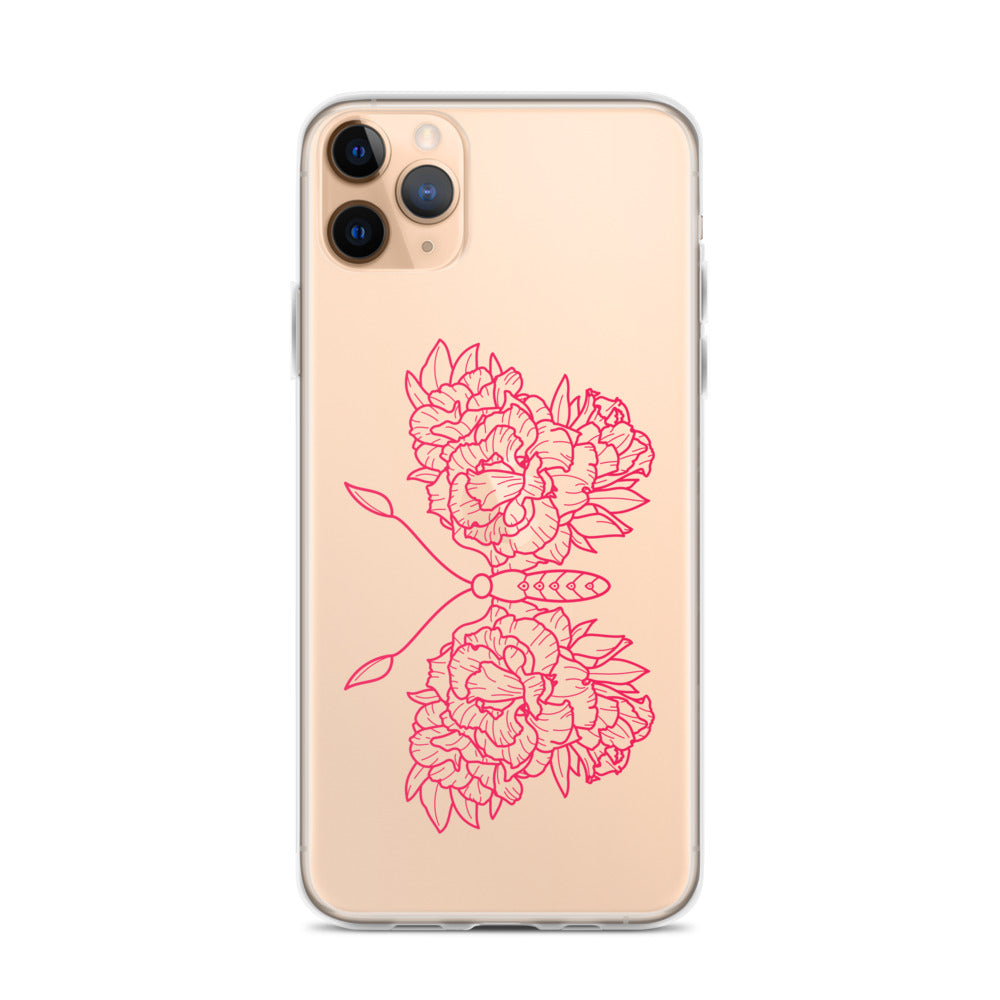 Pink Butterfly iPhone Case