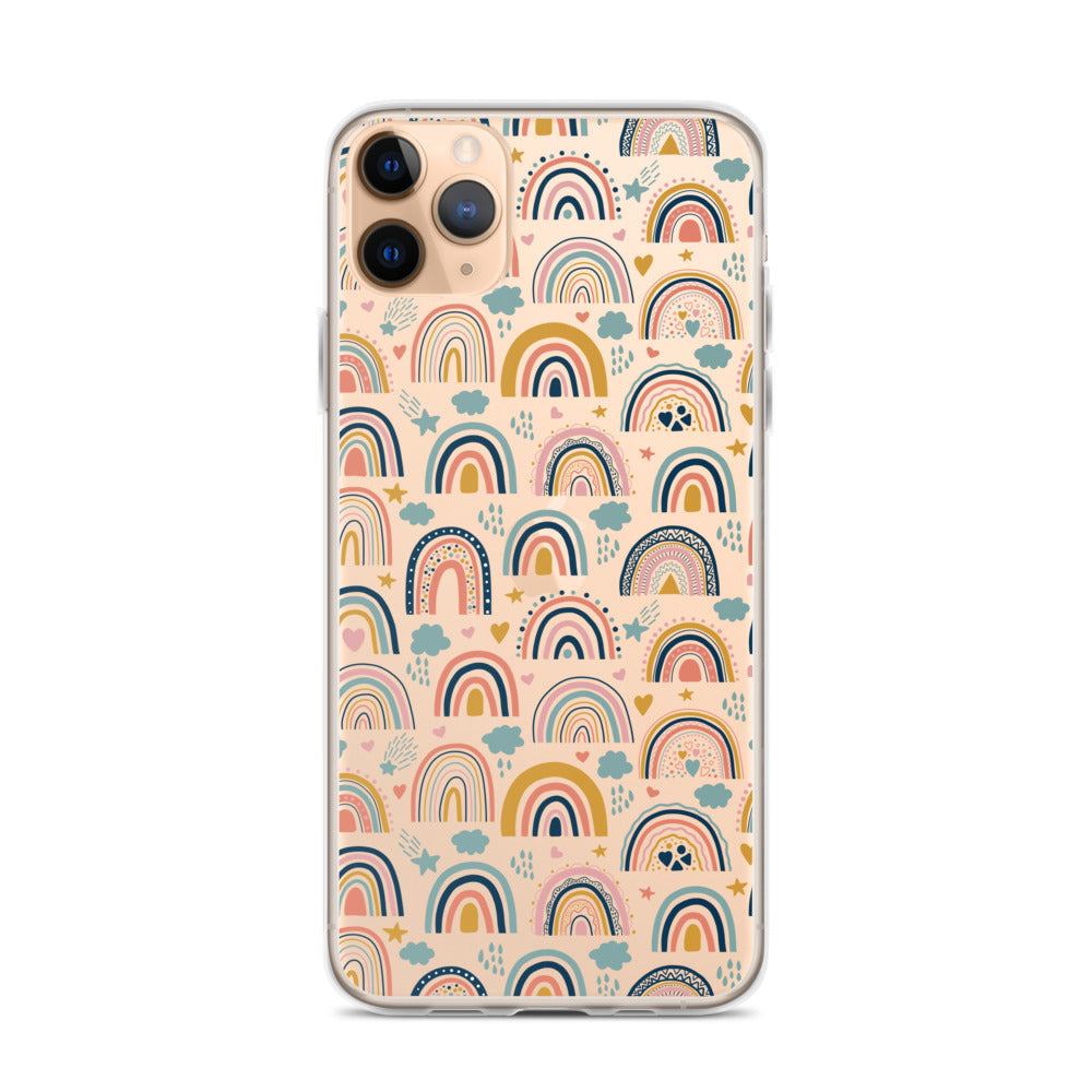 Cute Rainbows Pastel iPhone Case