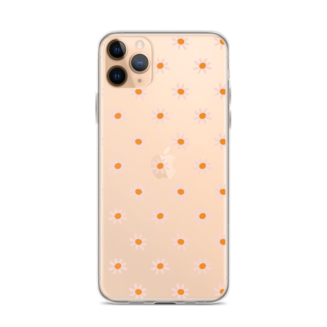 Retro Tiny Daisies Pattern iPhone Case