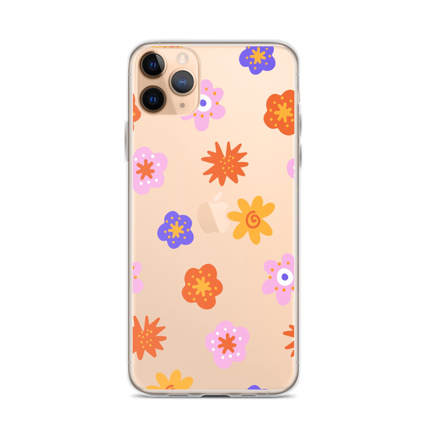 Colorful Retro Flowers 50s iPhone Case