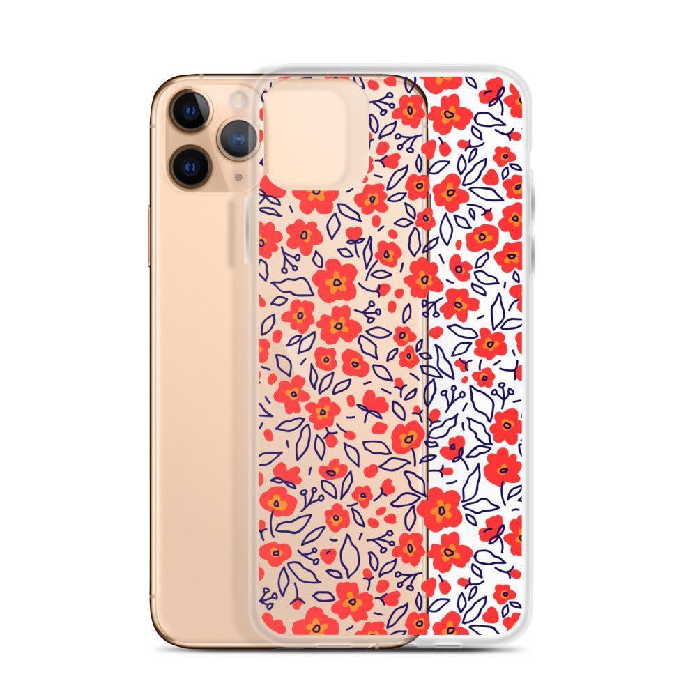 Floral Red Meadow iPhone Case