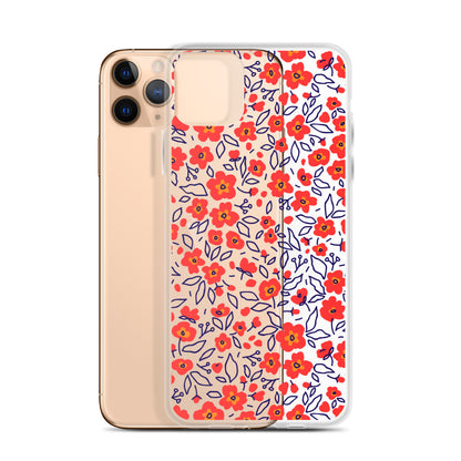 Floral Red Meadow iPhone Case