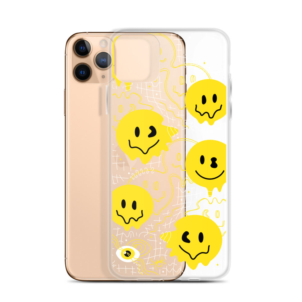 Trippy Smiling Faces - Stoner's iPhone Case