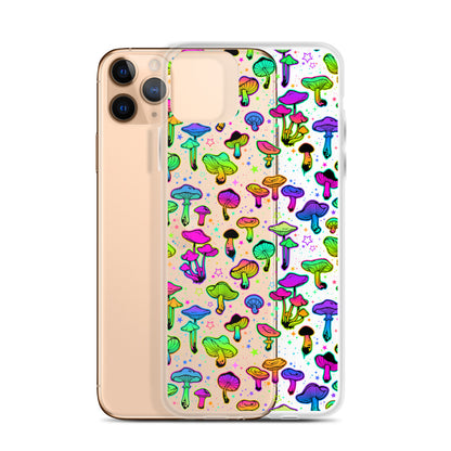 Psychedelic Mushroom iPhone Clear Case