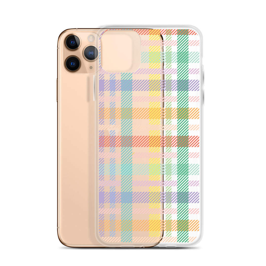 Gingham Check Plaid Pattern iPhone Case