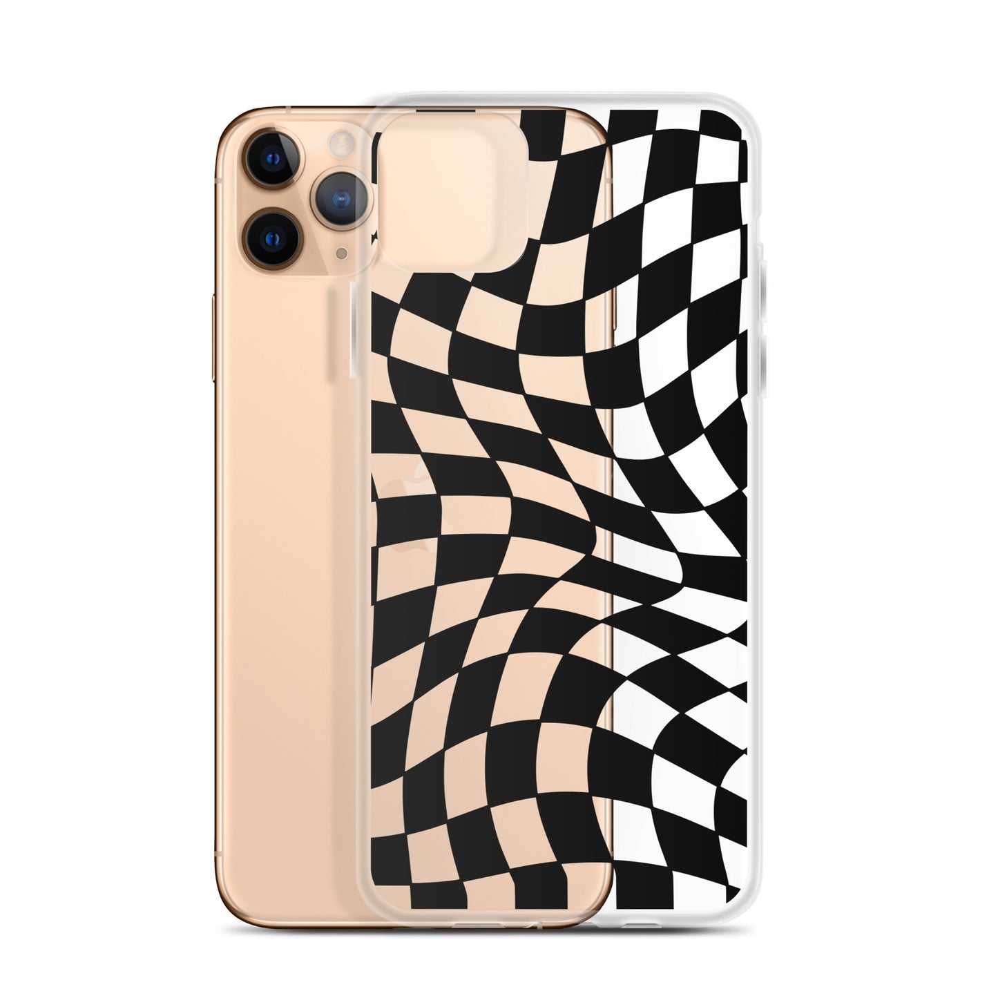 Black And White Checkerboard iPhone Case