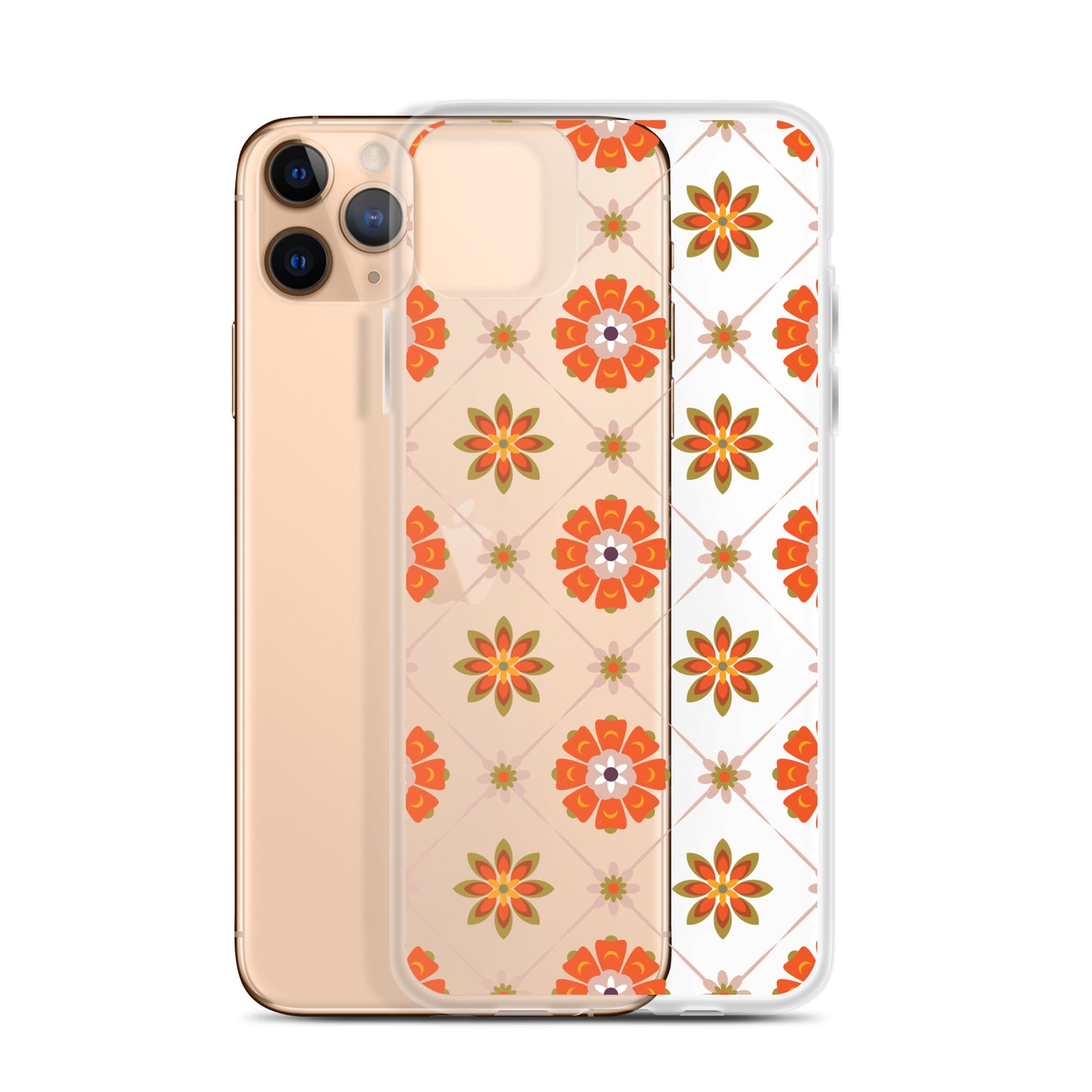 Vintage Flowers Pattern iPhone Case