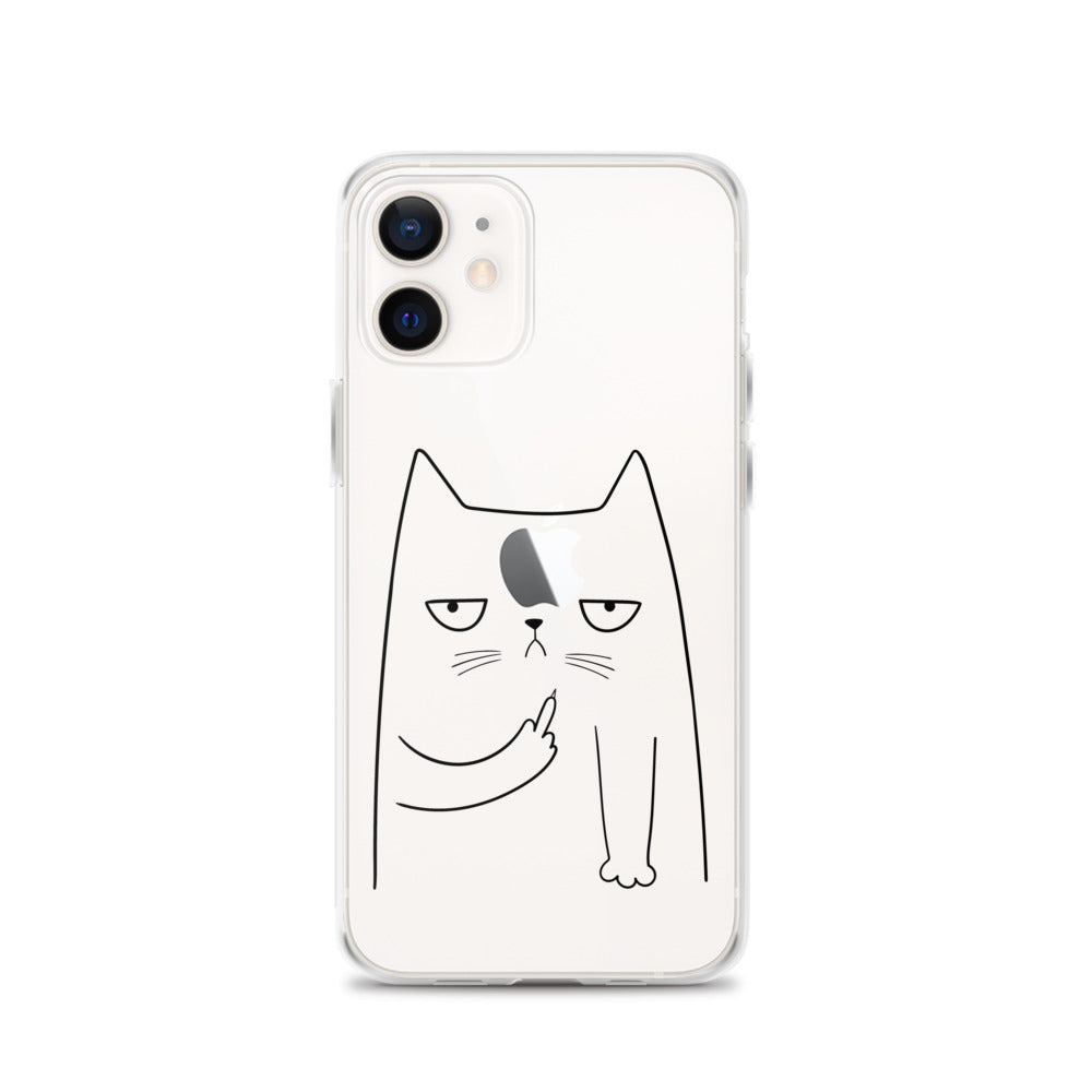 Cute Cat iPhone Clear Case - HypeSheriff
