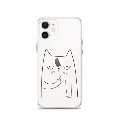 Cute Cat iPhone Clear Case - HypeSheriff