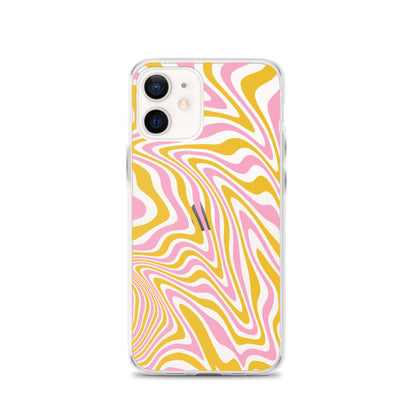 Retro Abstract Hippie Pattern iPhone Case
