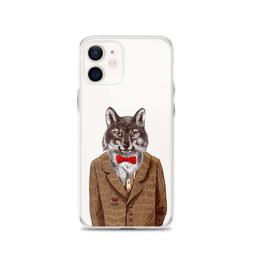 Wolf in Jacket Funny Vintage iPhone Case