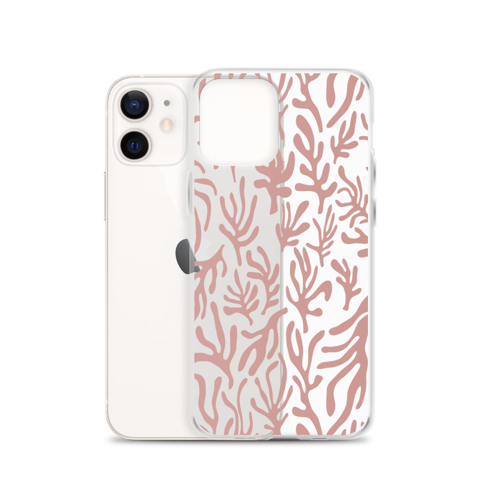 Pink Leaves iPhone Case